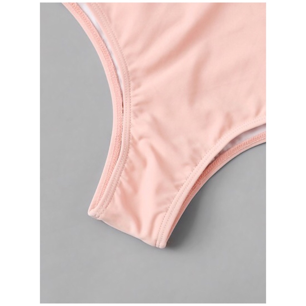 Palm Leaf Bandeau Ladder High Waist Bikini - Picture 4 of 5